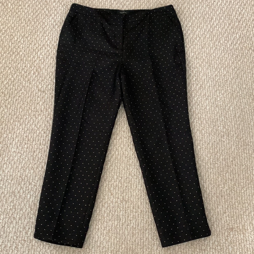 Talbots Gold Polka Dot Ankle Pant sz16 NWT - Picture 4 of 15